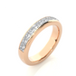 Princess Diamond Vermeil Classic Wedding Band Ring