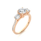 Three Stone Classic Lab Grown Diamond Ring