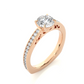 Round Cut Lab / Moissanite Diamond Engagement Ring