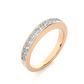 Luxe Vermeil Princess Cut Diamond Wedding Band