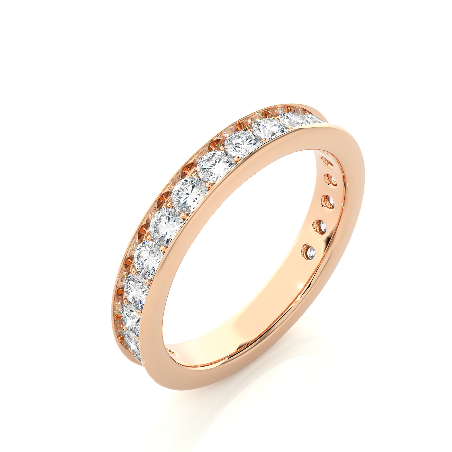 Elegant Lab Grown Diamond / Moissanite Eternity Band Ring