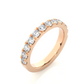 Round Prong Eternity Wedding Band Vermeil Ring