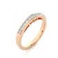 Princess Cut Diamond Vermeil Eternity Wedding Band