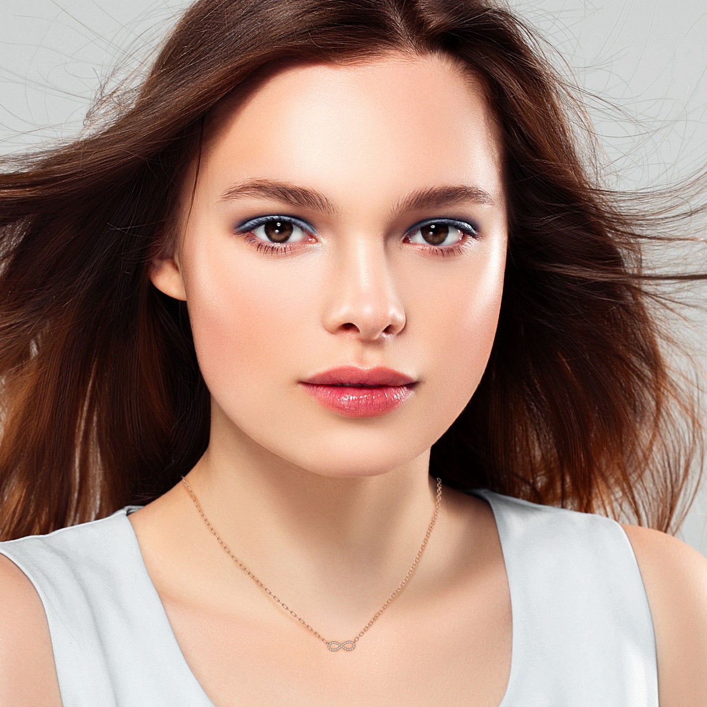 Infinity Lab Grown Diamond Pendant Necklace