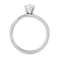 Twisted Halo Moissanite Lab Diamond Vermeil Ring