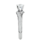 Twisted Halo Moissanite Lab Diamond Vermeil Ring