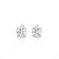 Classic Round Lab Diamond Solitaire Stud Earrings.