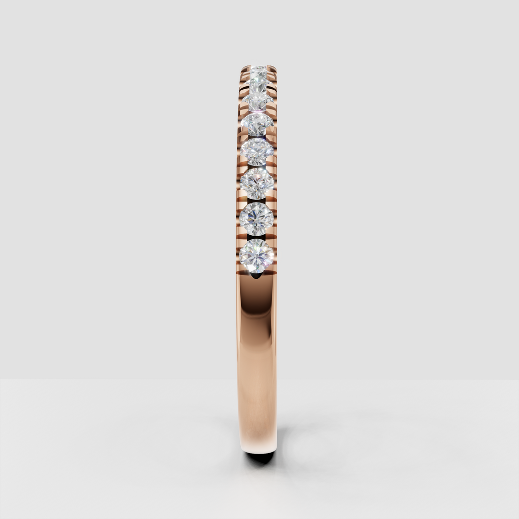 Elegant diamond eternity band in yellow gold