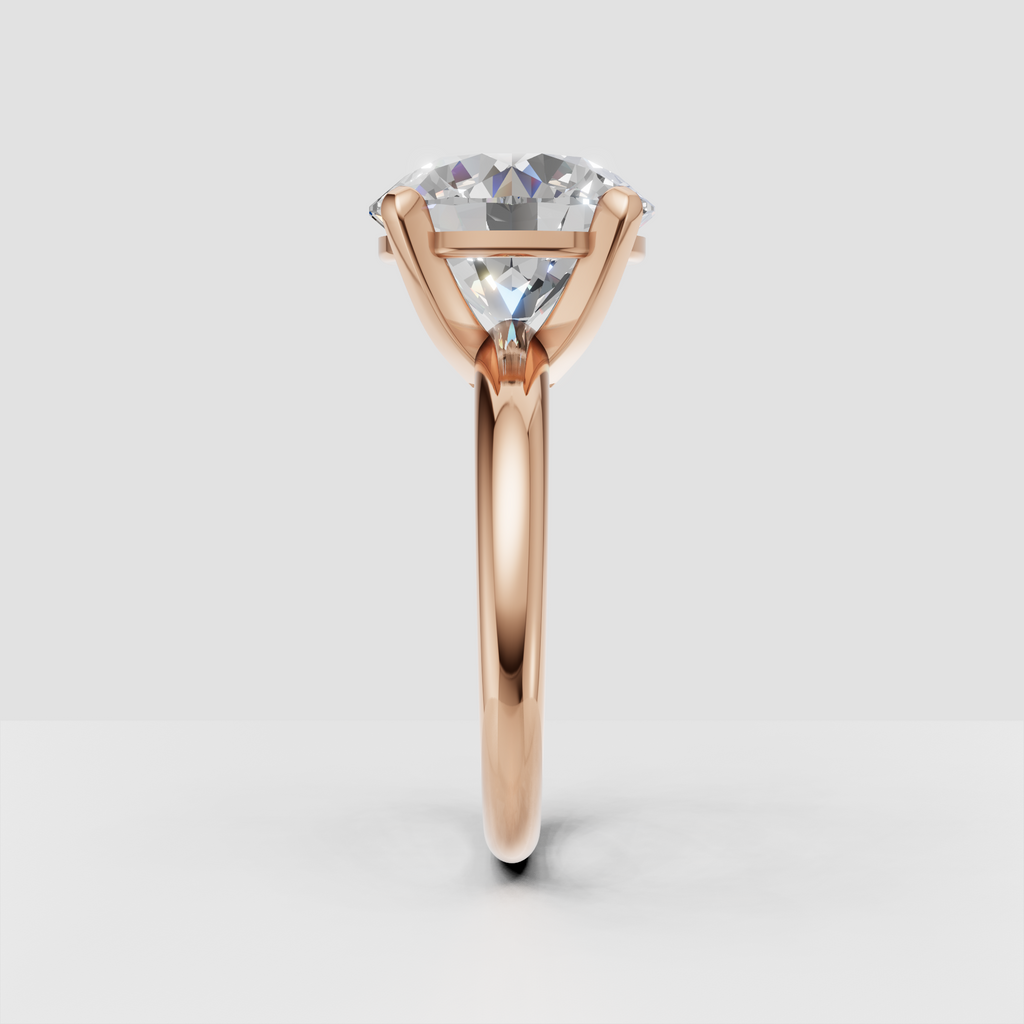 Luxury round solitaire diamond ring product image