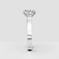Classic oval solitaire diamond ring in gold