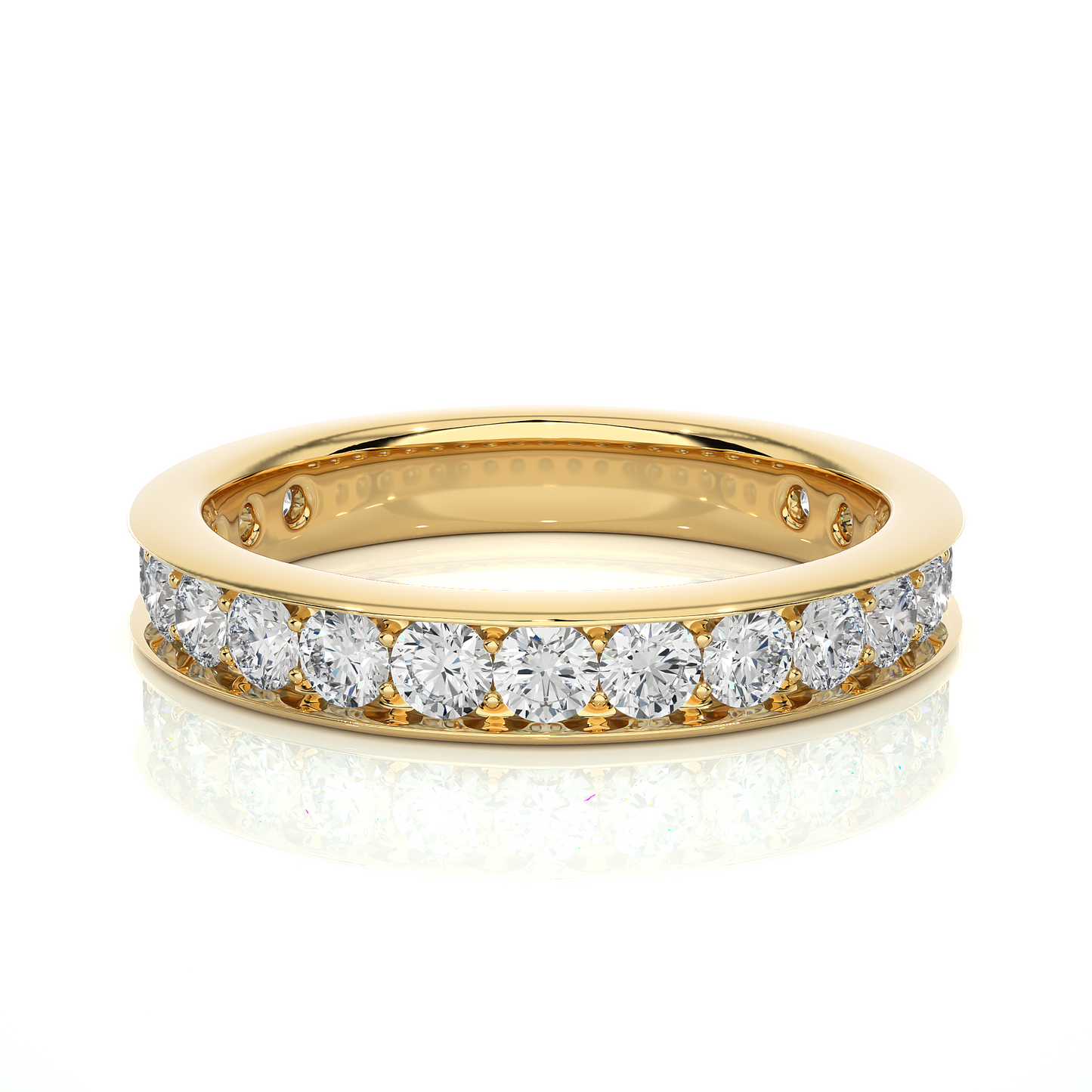 Elegant Lab Grown Diamond / Moissanite Eternity Band Ring
