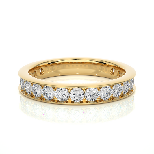 Elegant Lab Grown Diamond / Moissanite Eternity Band Ring