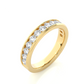 Minimal Round Stone Eternity Wedding Band Ring