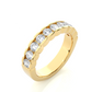 Scalloped Round Eternity Wedding Band Gold Vermeil Ring