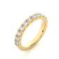 Round Prong Eternity Wedding Band Vermeil Ring