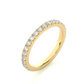 Classic Lab Moissanite Diamond Wedding Band Vermeil Elegant Ring