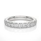 Round Prong Set Eternity Wedding Band Vermeil Ring
