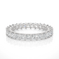 Princess Lab Diamond Eternity Wedding Band
