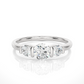 Lab Grown / Moissanite Diamond Three Stone Engagement Ring