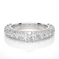 Vermeil Round Moissanite Lab Diamond Eternity Engagement Ring