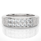 Men’s Lab Diamond Double Row Wedding Band