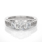 Three Stone Lab Grown Diamond Engagement Ring