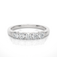 Five Stone Moissanite Lab Diamond Vermeil Ring