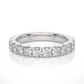 Round Prong Eternity Wedding Band Vermeil Ring