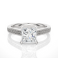 Princess Cut Lab / Moissanite Diamond Engagement Ring