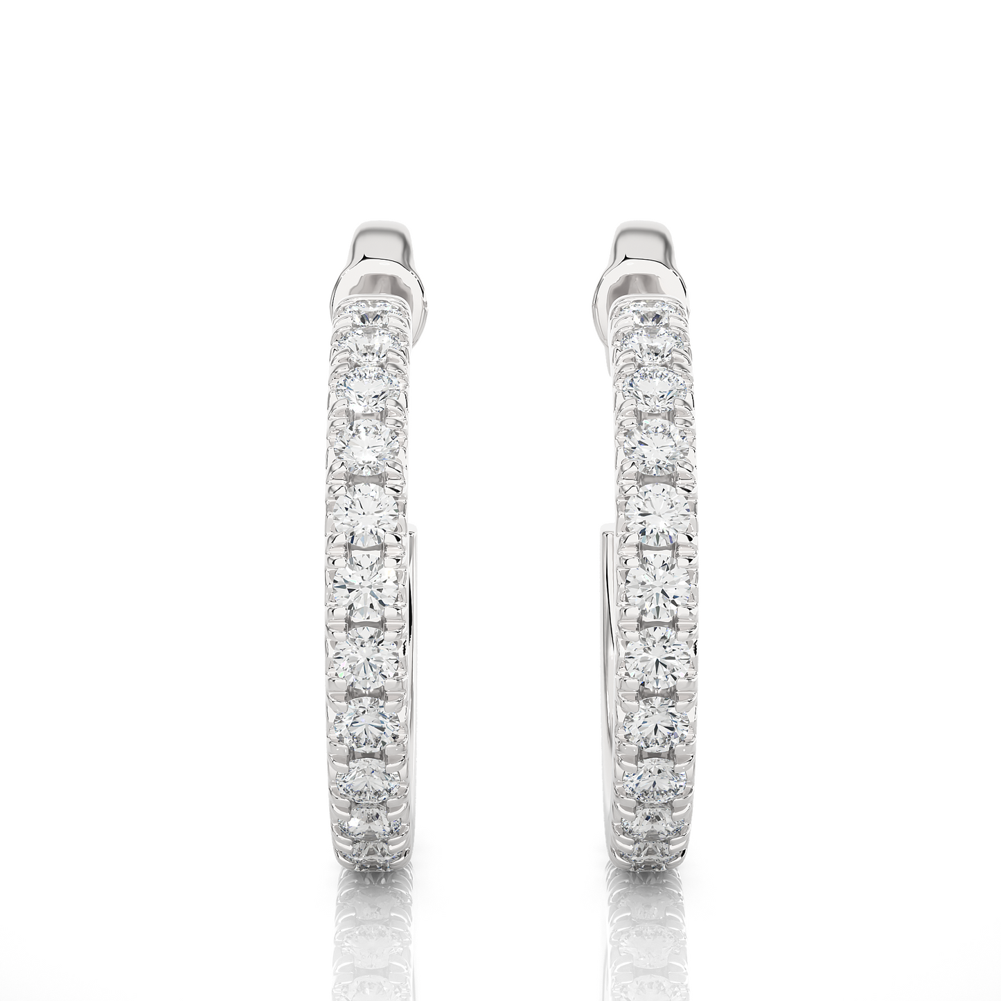 Classic Luxe Lab Grown Diamond Hoop Earrings