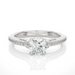 Classic Vermeil Moissanite Lab Diamond Engagement Ring