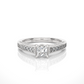 Princess Cut Lab / Moissanite Diamond Engagement Ring