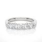 Lab Grown Moissanite Five Stone Wedding Band Ring