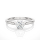 Classic Solitaire Vermeil Moissanite Lab Diamond Ring