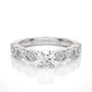 Royal Spark Halo Vermeil Engagement Statement Ring