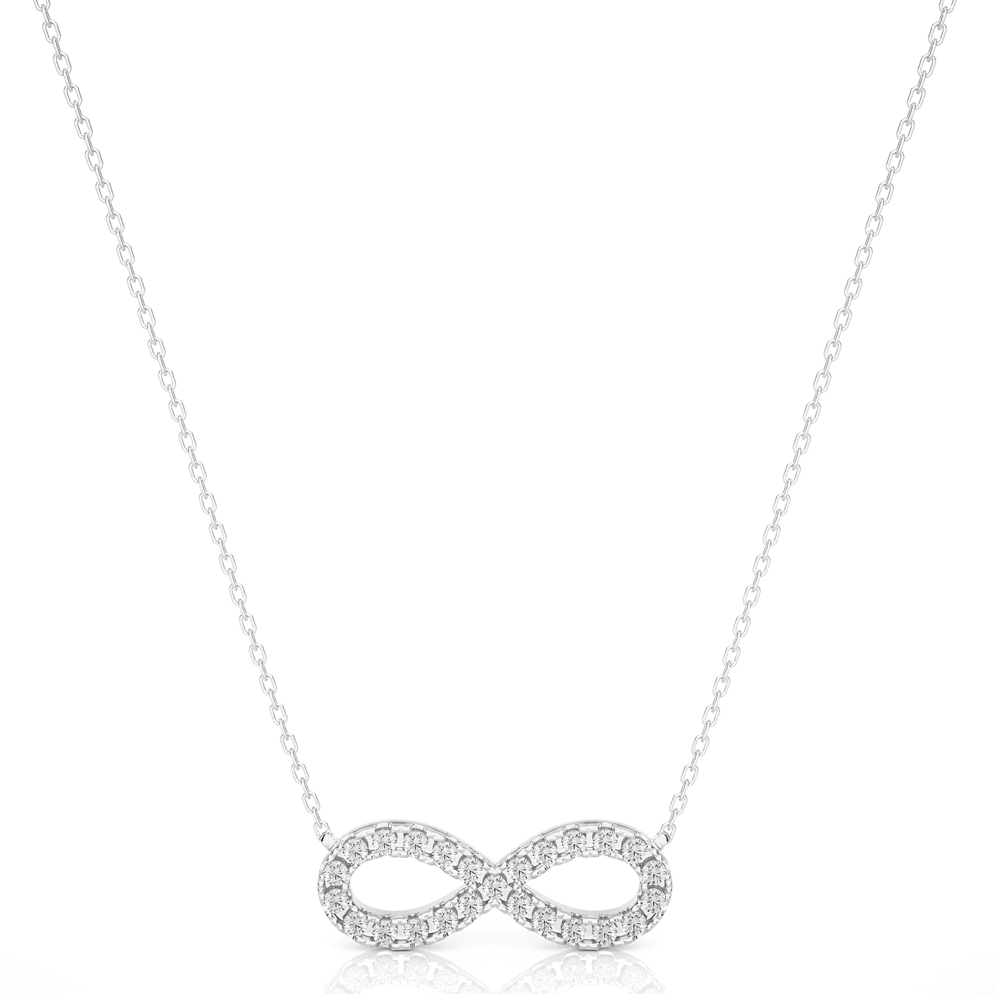 Infinity Lab Grown Diamond Pendant Necklace