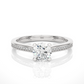 Round Lab Grown & Moissanite Diamond Engagement Ring