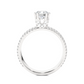 Twin Band Pavé Moissanite Lab Diamond Vermeil Ring