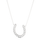 Lucky Horseshoe Lab Diamond Gold Necklace