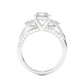 Three Stone Round Diamond Engagement Ring