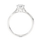 Classic Solitaire Vermeil Moissanite Lab Diamond Ring