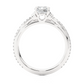 Classic Vermeil Moissanite Lab Diamond Engagement Ring