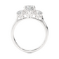 Round Diamond Three Stone Engagement Ring