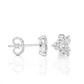 Vermeil Gold Floral Cluster Moissanite Diamond Luxury Stud Earrings
