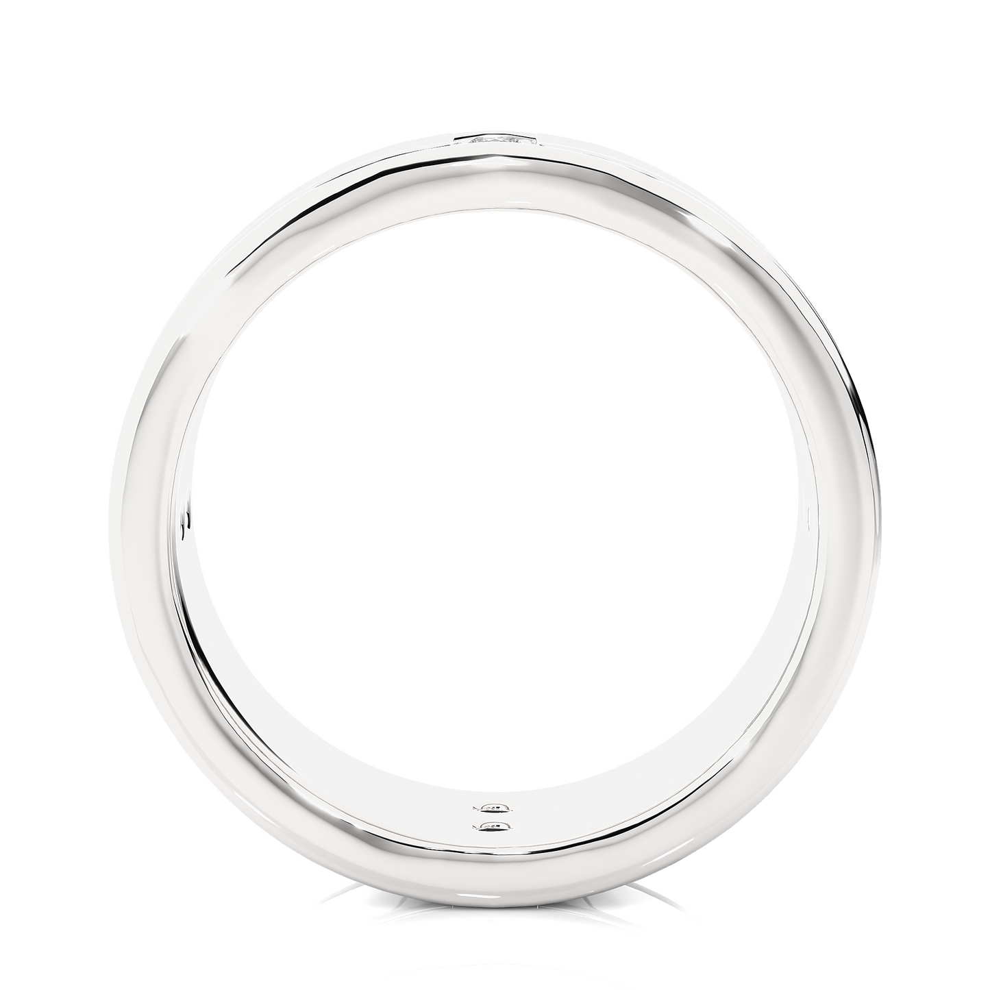 Men’s Gold Lab Diamond Classic Wedding Band