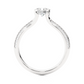 Elegant Radiance Round Cut Moissanite Vermeil Engagement Ring