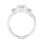 Three Stone Princess Lab Grown Diamond Engagement Ring