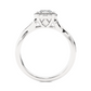 Vermeil Round Moissanite / Lab Grown Diamond Twisted Band Ring