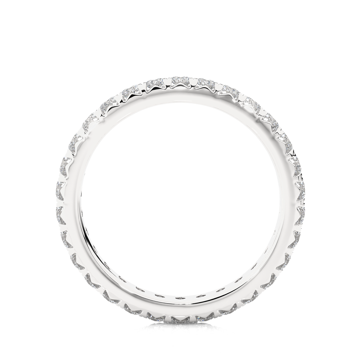 Round Cut Lab Grown Diamond Eternity Ring