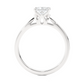 Princess Cut Moissanite Lab Diamond Vermeil Engagement Ring